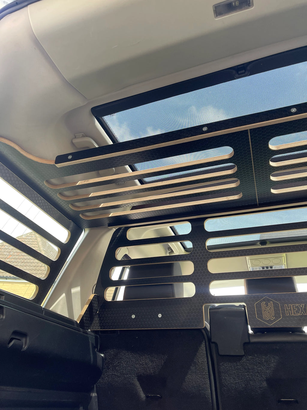 View from underneath the Discovery Dog Guard and Cargo System