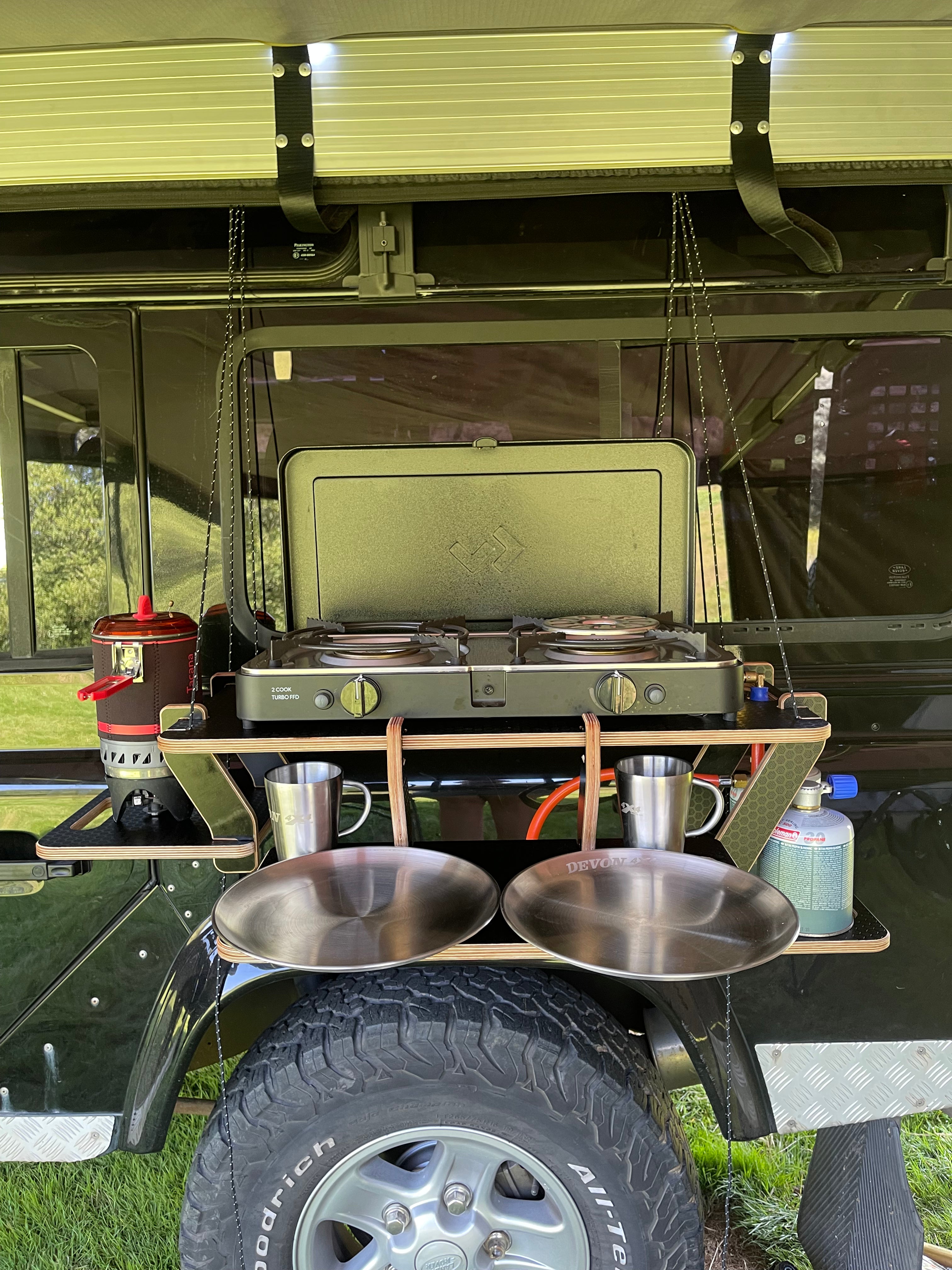 Cadac Cook 2 Turbo FFD Hanging Table Combo